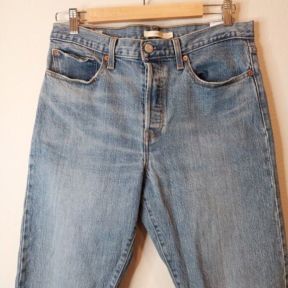 Levi's Jeans Wedgie Big E Buttonfly Women's Blue Denim Pants Size 31 - Picture 7 of 8